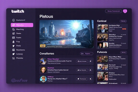 Nouvelle interface Twitch