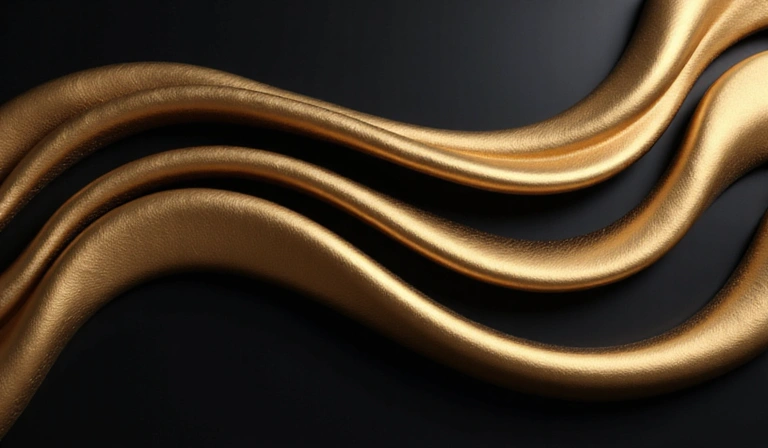 Overlay de streaming élégant avec des tons dorés et noirs, idéal pour le contenu décontracté.