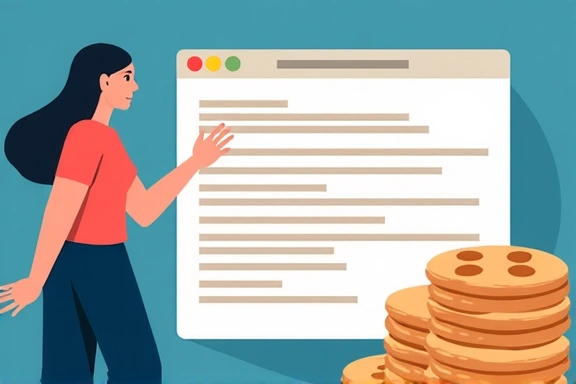 Illustration d'une personne ajustant les paramètres de confidentialité sur un navigateur web